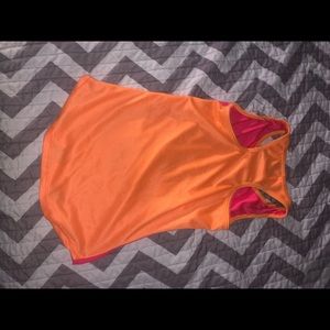pink and orange tank top